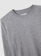 Grey Long-Sleeve Top with Textured Details_5