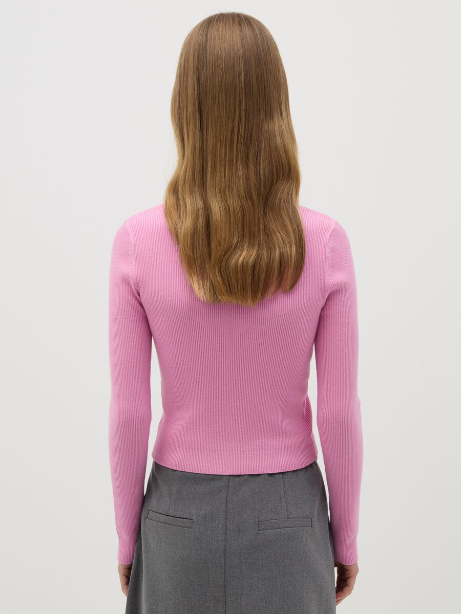 Top with ribbed mock neck_2