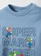 Blue regular fit pure cotton t-shirt for children_2