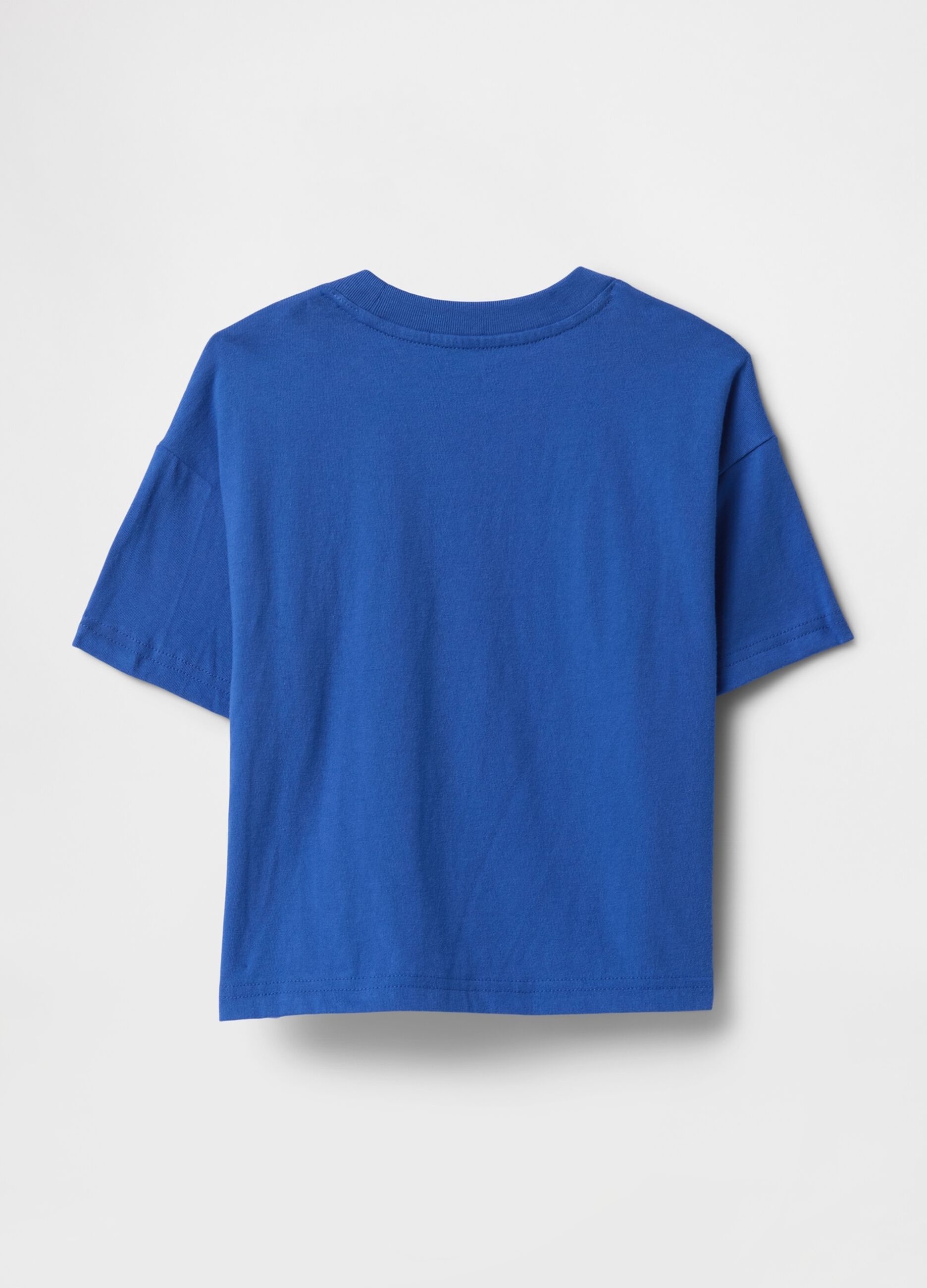 Blue T-shirt with car print