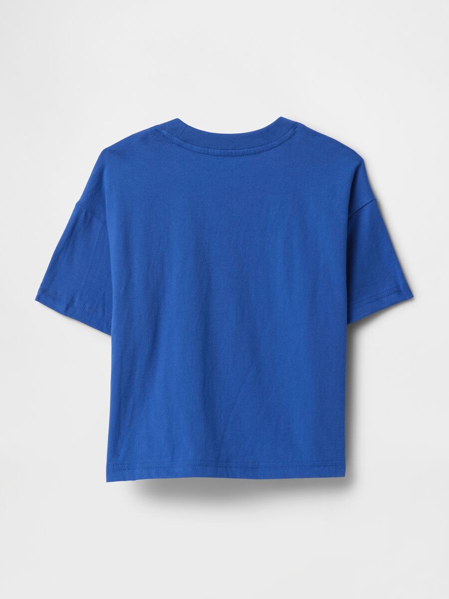 Blue T-shirt with car print_1