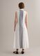 White pure cotton shirt dress_3