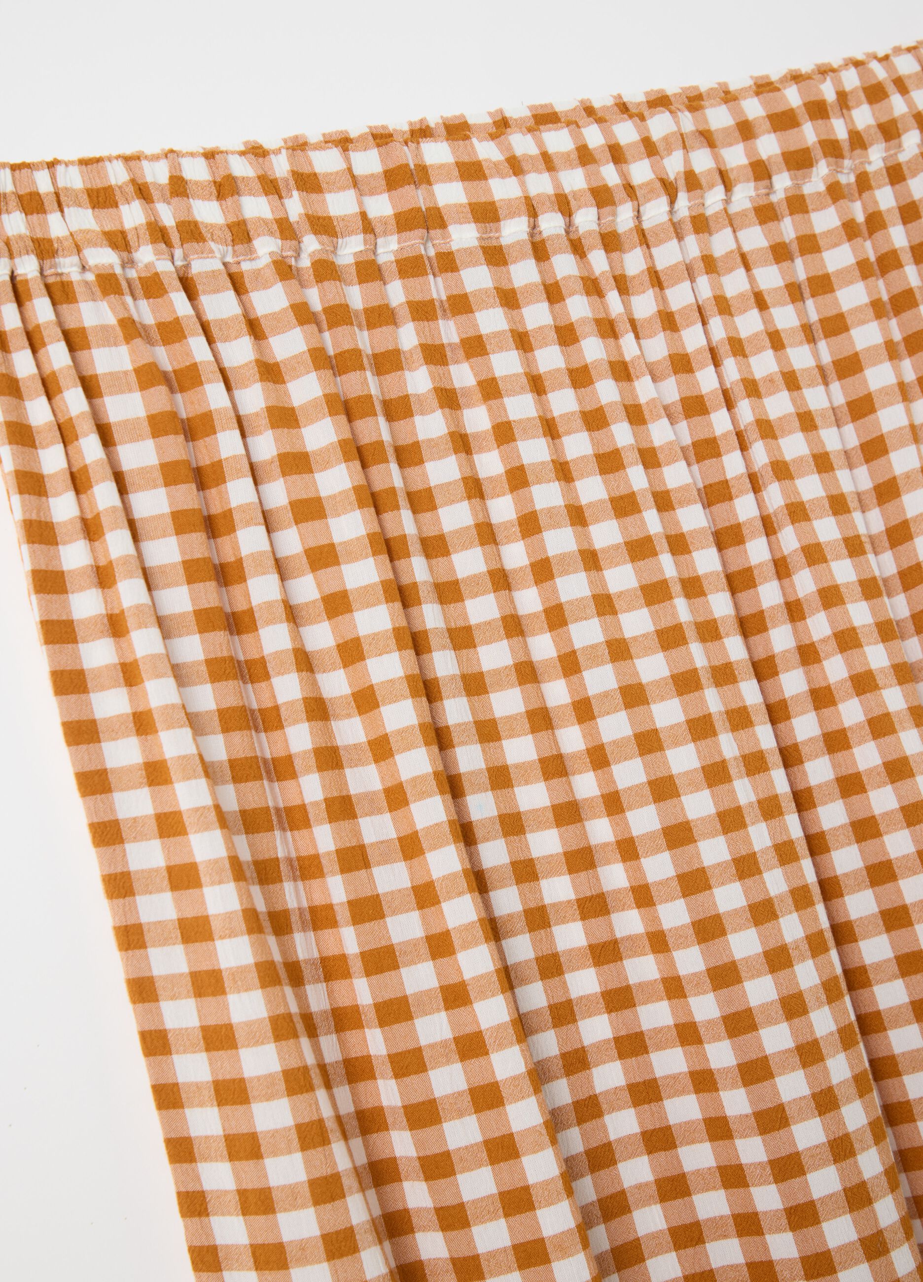 Gonna midi da donna in puro viscosa multicolor regular fit
