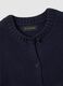 Cardigan in puro cotone blu regular fit con bottoni_5