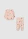 Pink cotton blend pyjamas_1