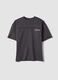 T-shirt grigia in puro cotone a maniche corte per ragazzo over fit_0