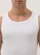 White pure cotton tank top regular fit_1