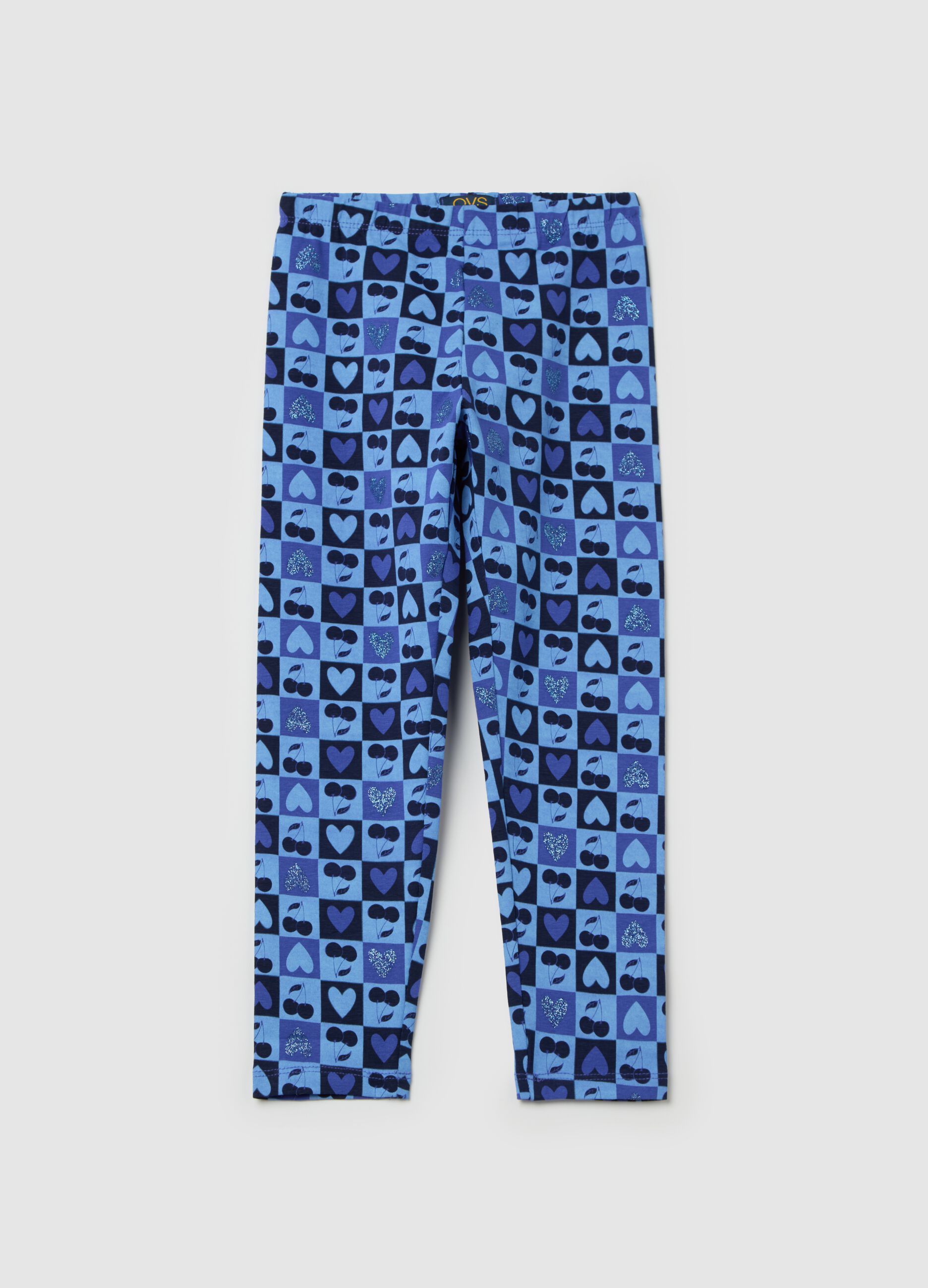 Stretch cotton leggings