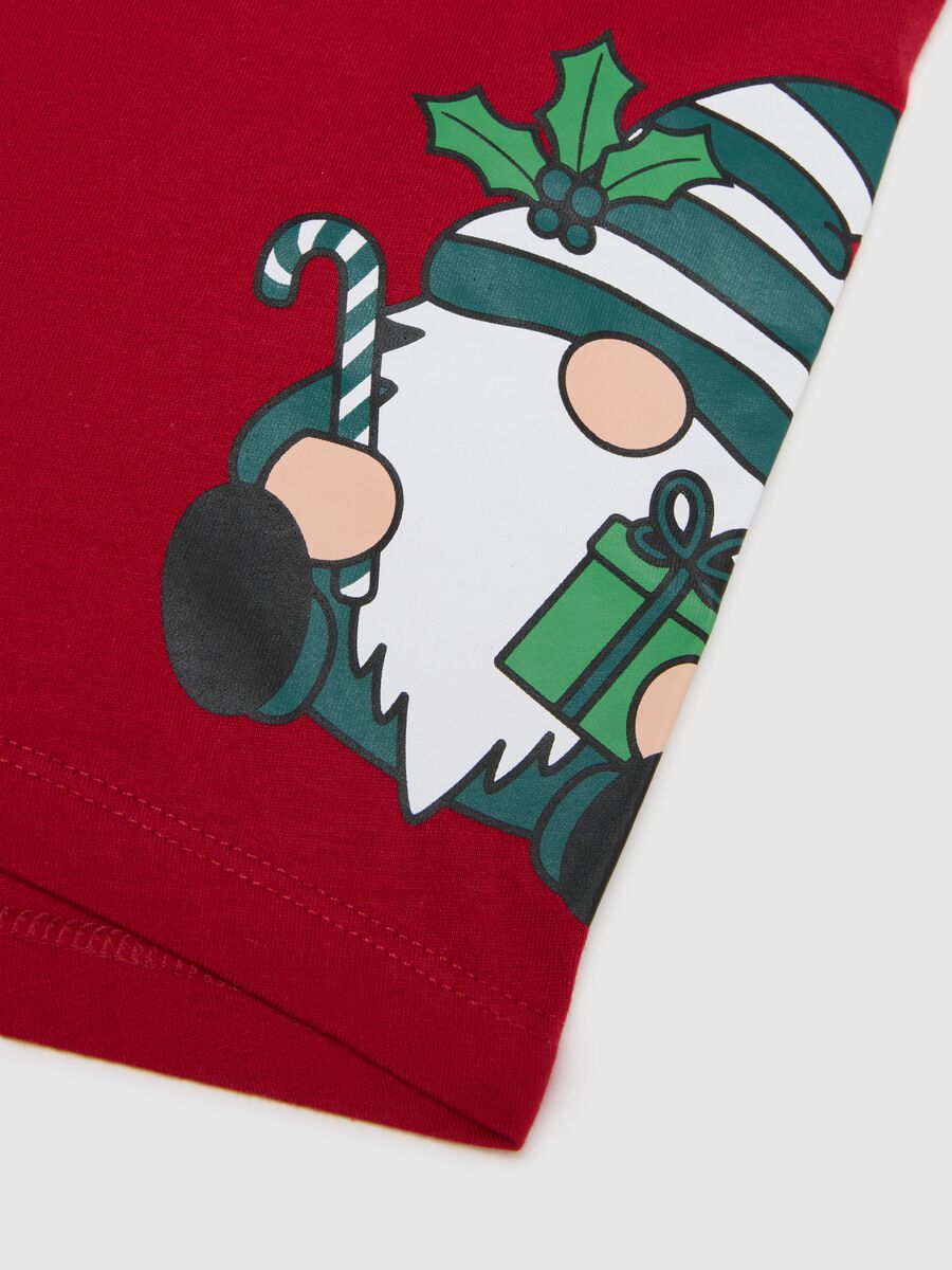 Red Christmas boxers in pure cotton regular fit with print_1