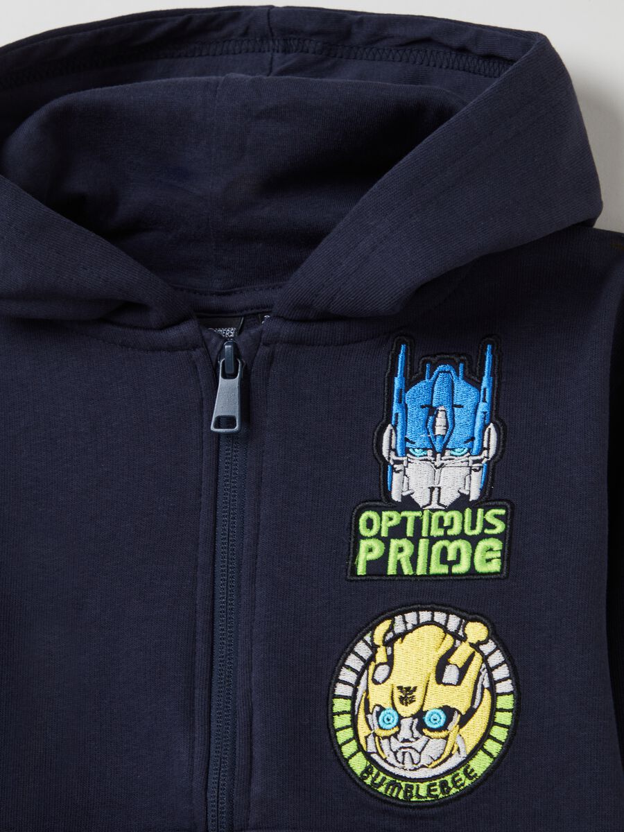 Full-zip con cappuccio stampa Transformers_2