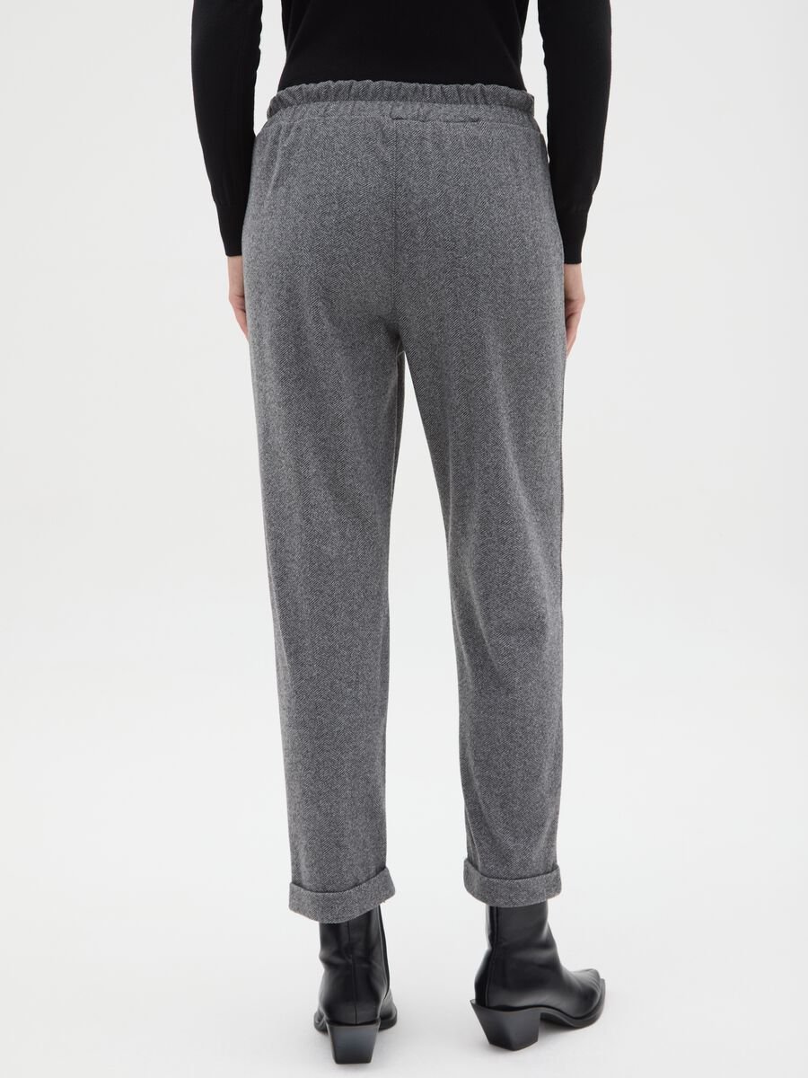Grey Regular Fit Trousers_2