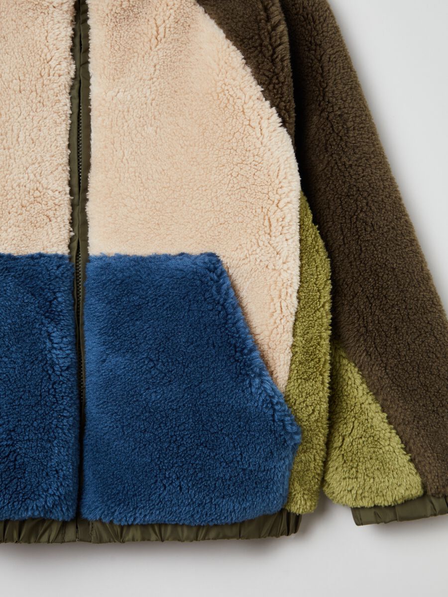 Full-zip in sherpa color block_2