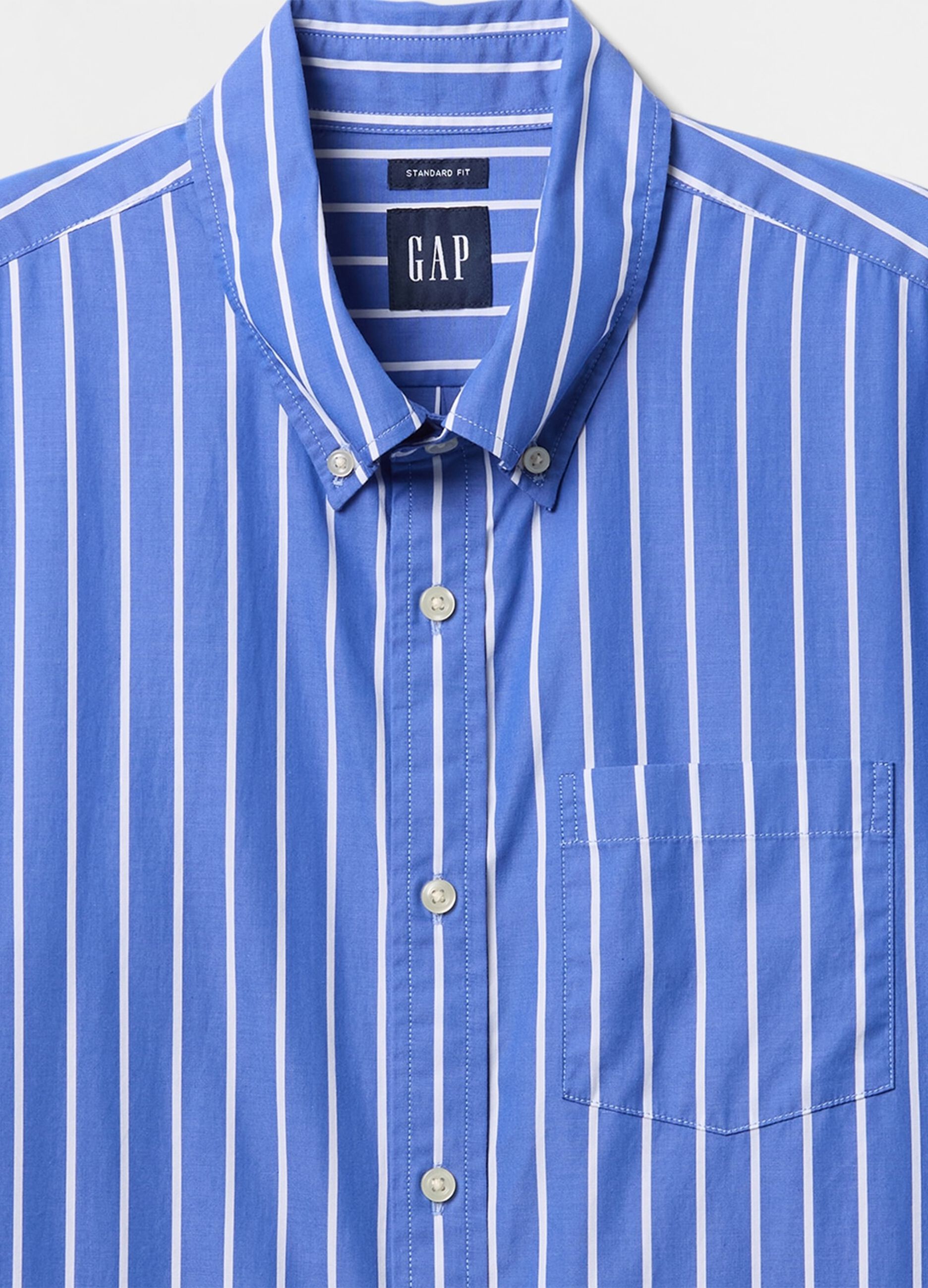 GAP Blue Striped Cotton Shirt