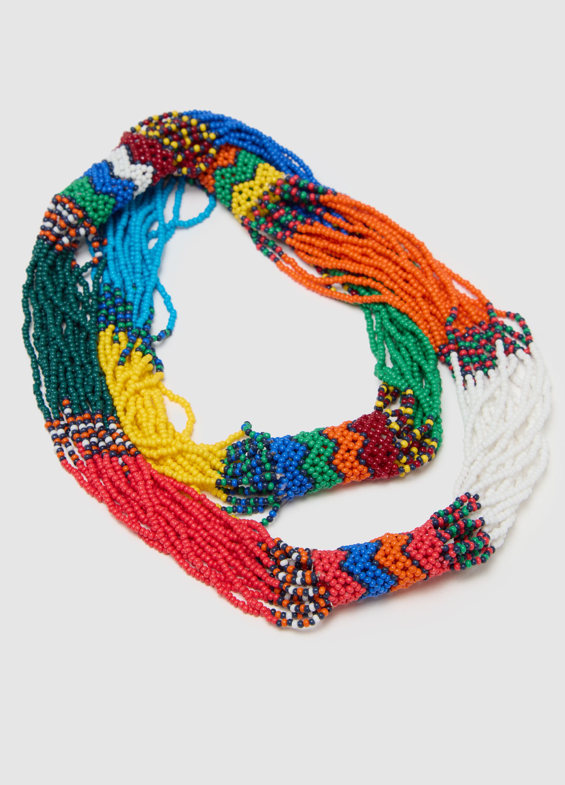 Collana da donna in vetro multicolor