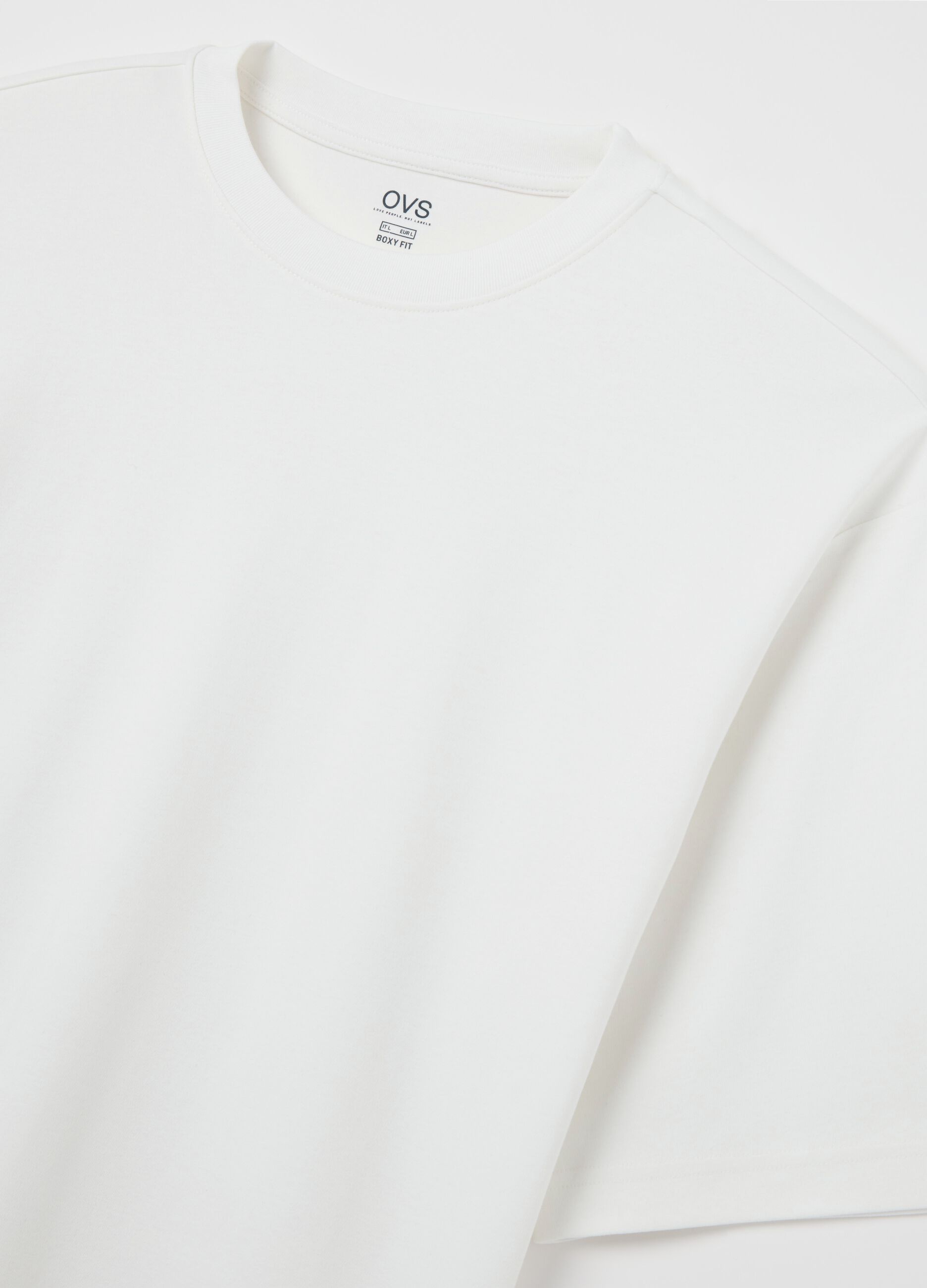 White short sleeve cotton t-shirt