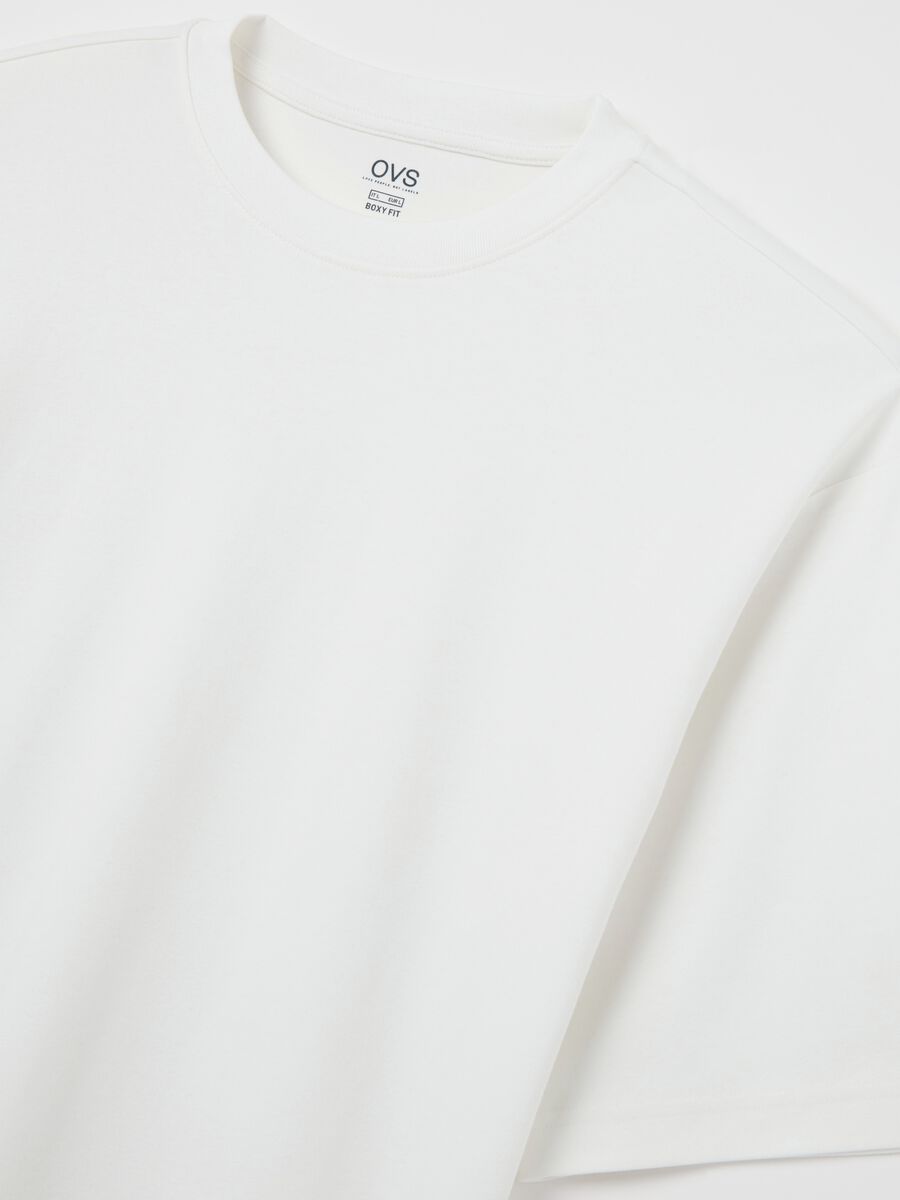 White short sleeve cotton t-shirt_5