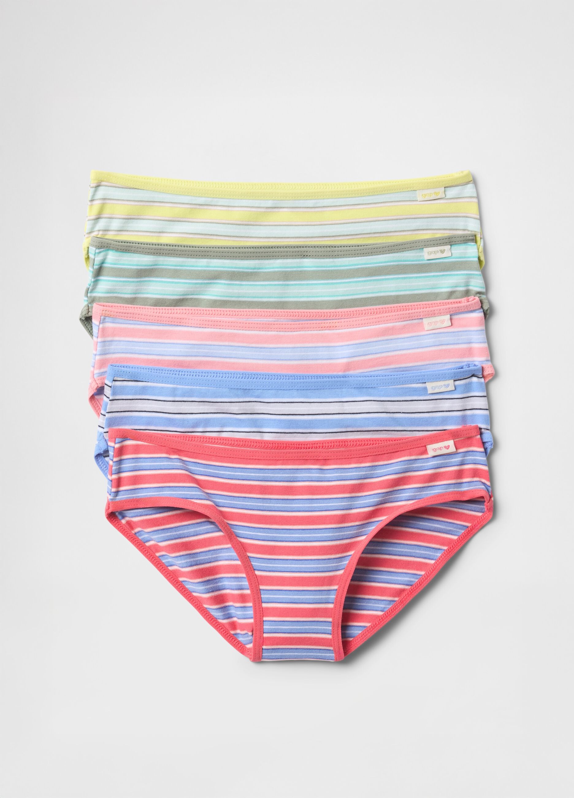 Multicolour striped briefs for the spring summer collection
