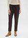Brown trousers with elasticated waist and drawstring_1