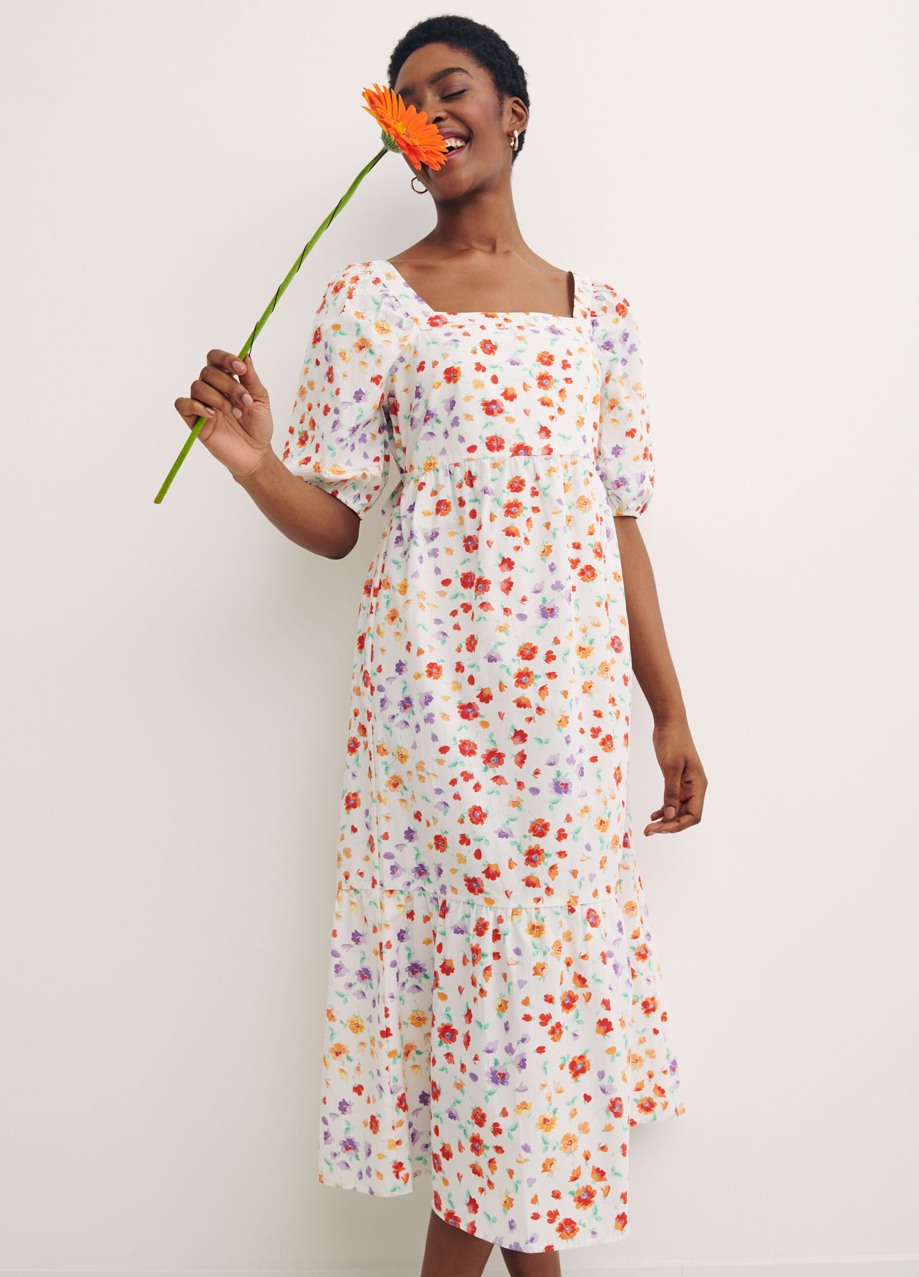 Abito floreale con fiocco sul retro Nobody's Child_1
