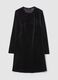 Short dress in velvet with long sleeves_4
