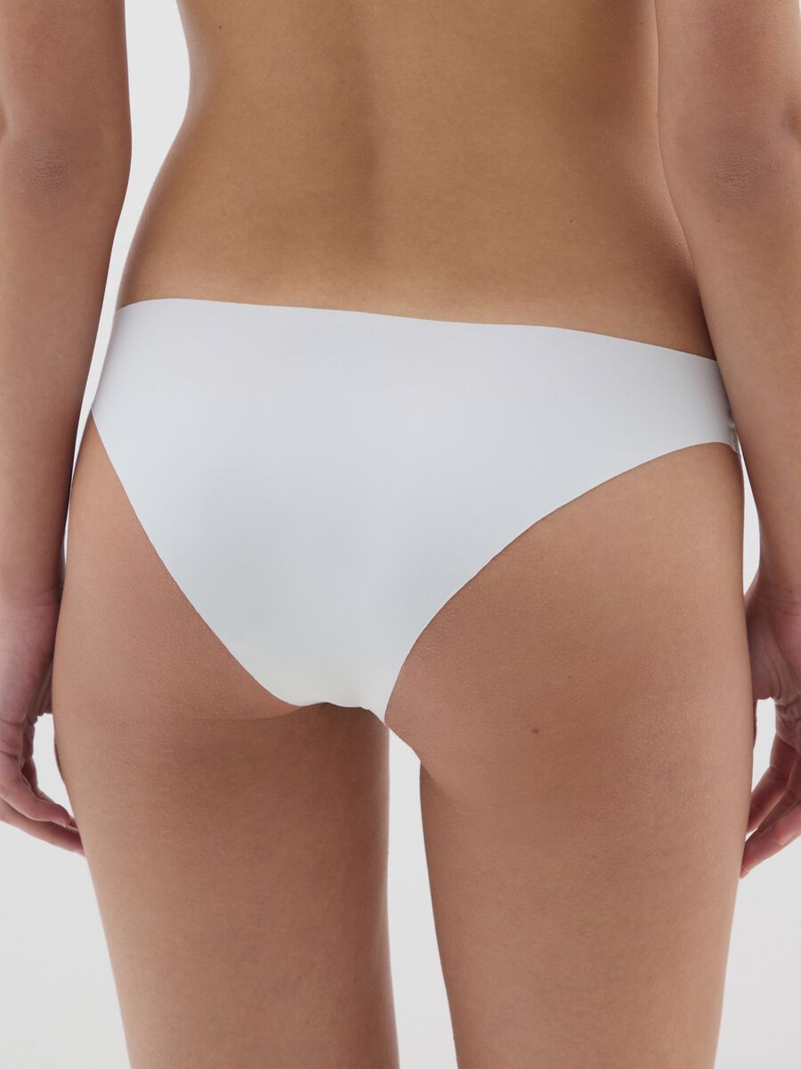 Slip in tessuto elasticizzato bianco_2