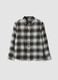 Brown checked pure cotton shirt_3