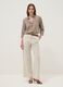 Brown striped linen-viscose blend shirt_1