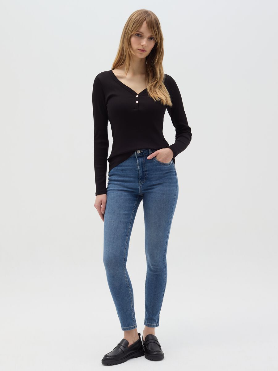 Skinny-fit high-rise jeans_0