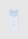 Multicolour sleeveless cotton bodysuit tripack for newborns_2