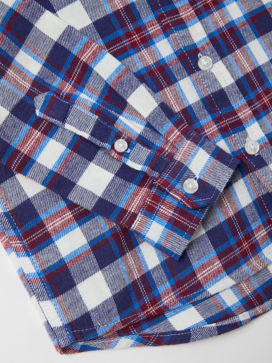 Shirt with check pattern in flannel_2