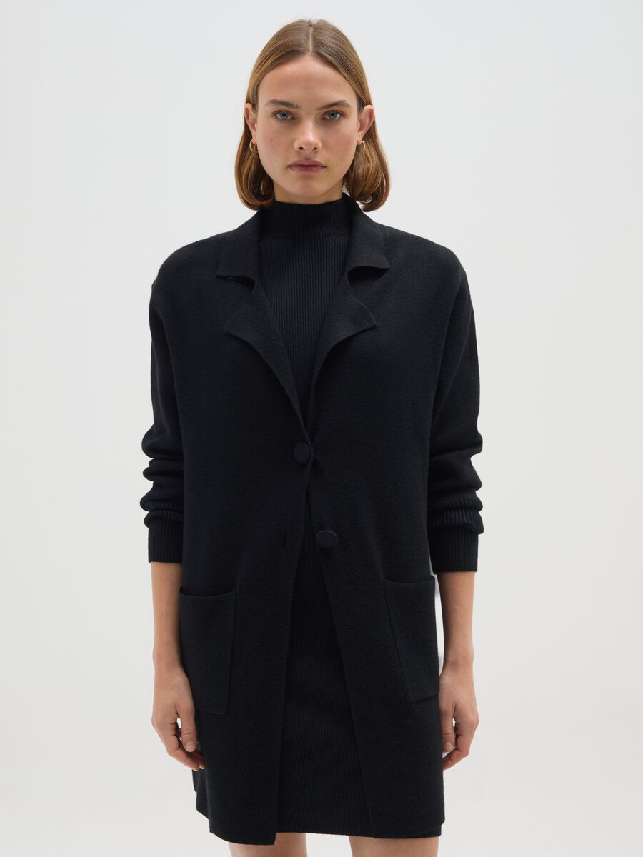 Blazer nero regular fit_0