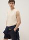 Beige pure cotton vest_0