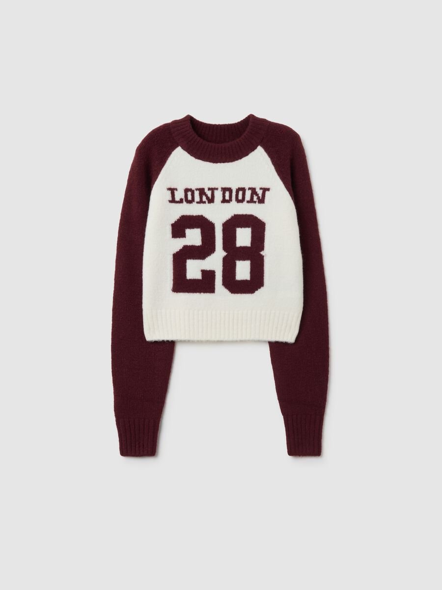 Girls' fitted acrylic blend multicolour sweater_3