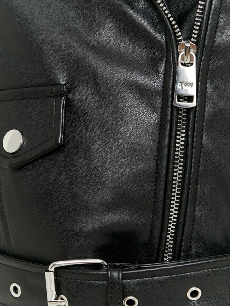 Black cropped biker jacket_3