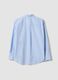 Light blue pure cotton poplin shirt with classic collar, regular fit_6
