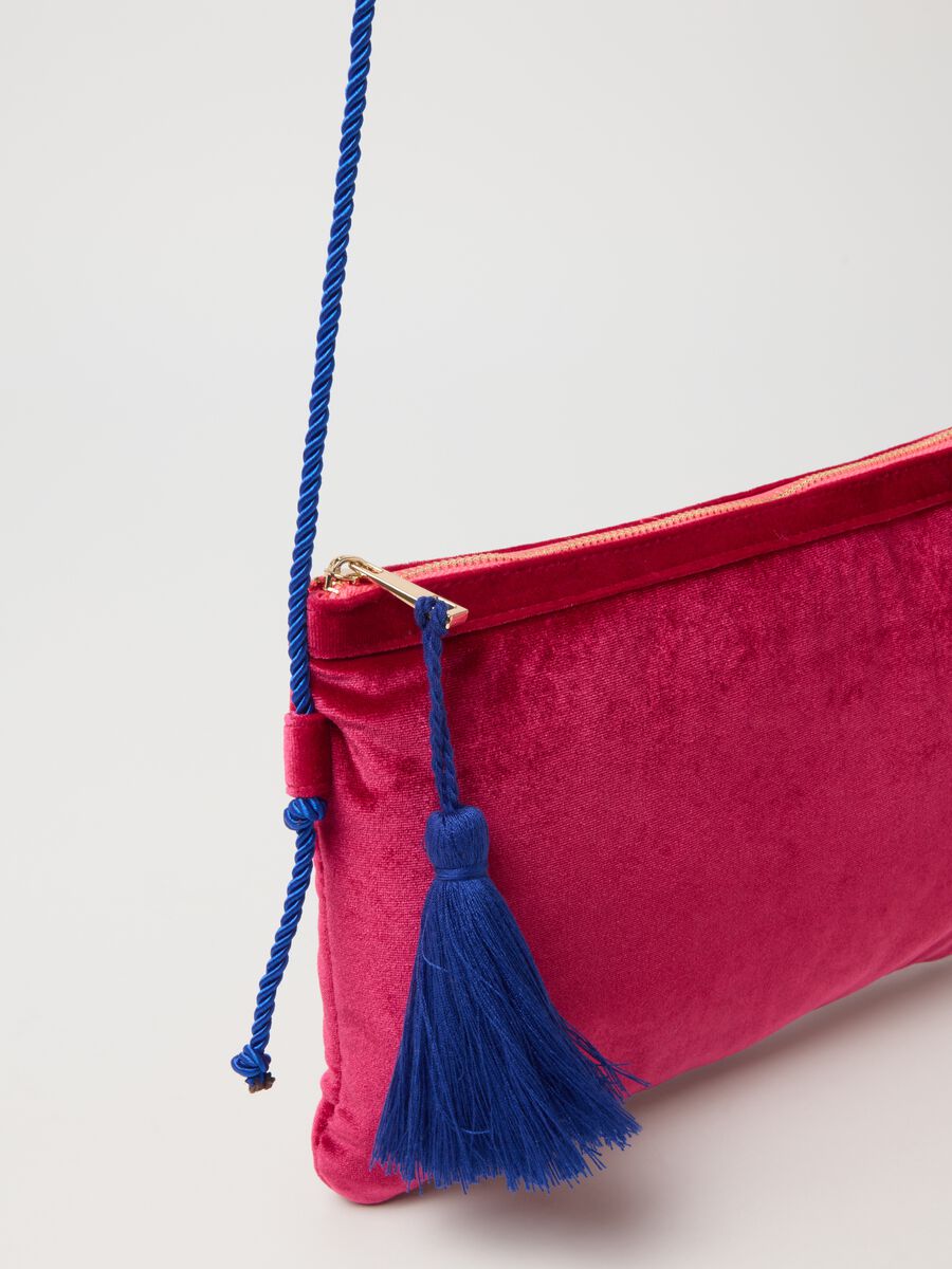 Pink bag with vibrant blue details_1