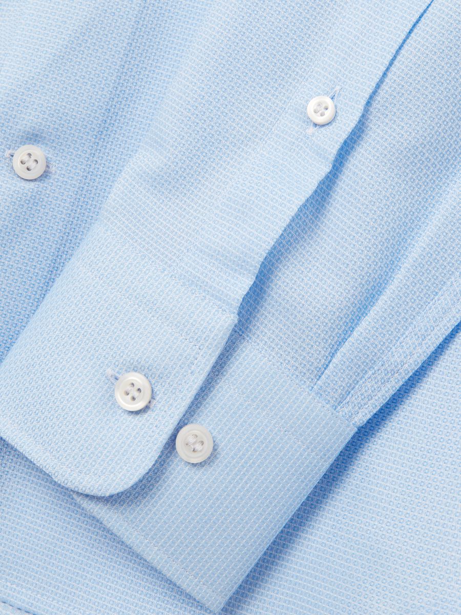 Slim-fit shirt with micro pattern_5