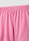 Pink short pyjamas in pure organic cotton for girls with prints_3