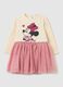 Abito con gonna in tulle e stampa Minnie_0