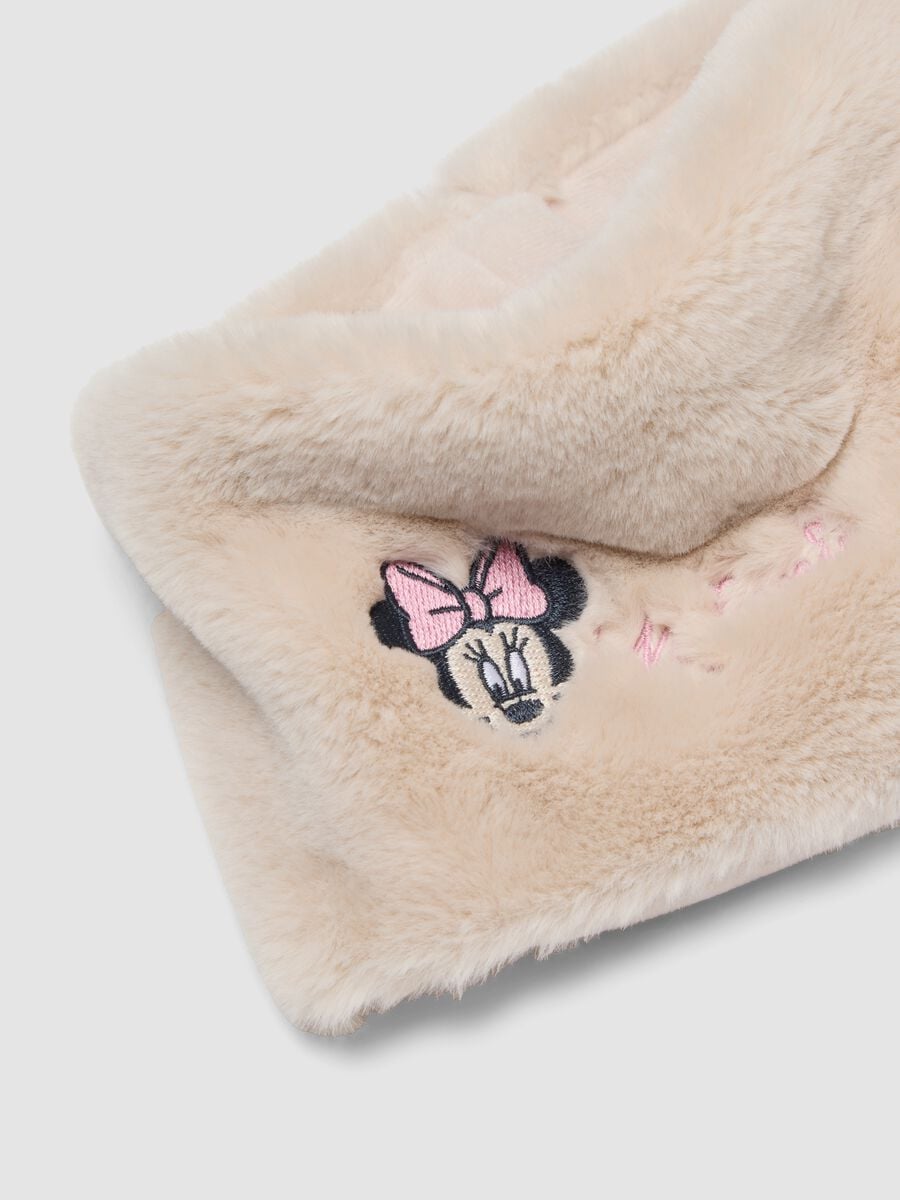 Sciarpa bianca con ricamo Minnie_2