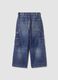 Jeans blu in puro cotone relaxed fit_5