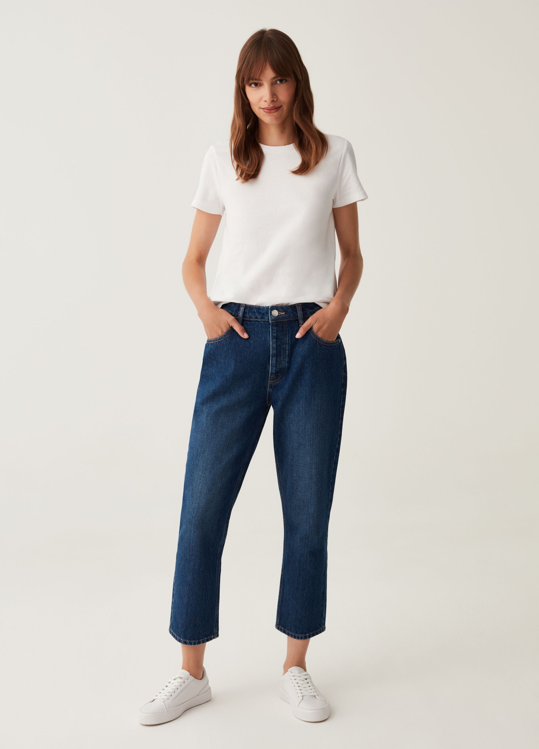Jeans cropped straight fit_0