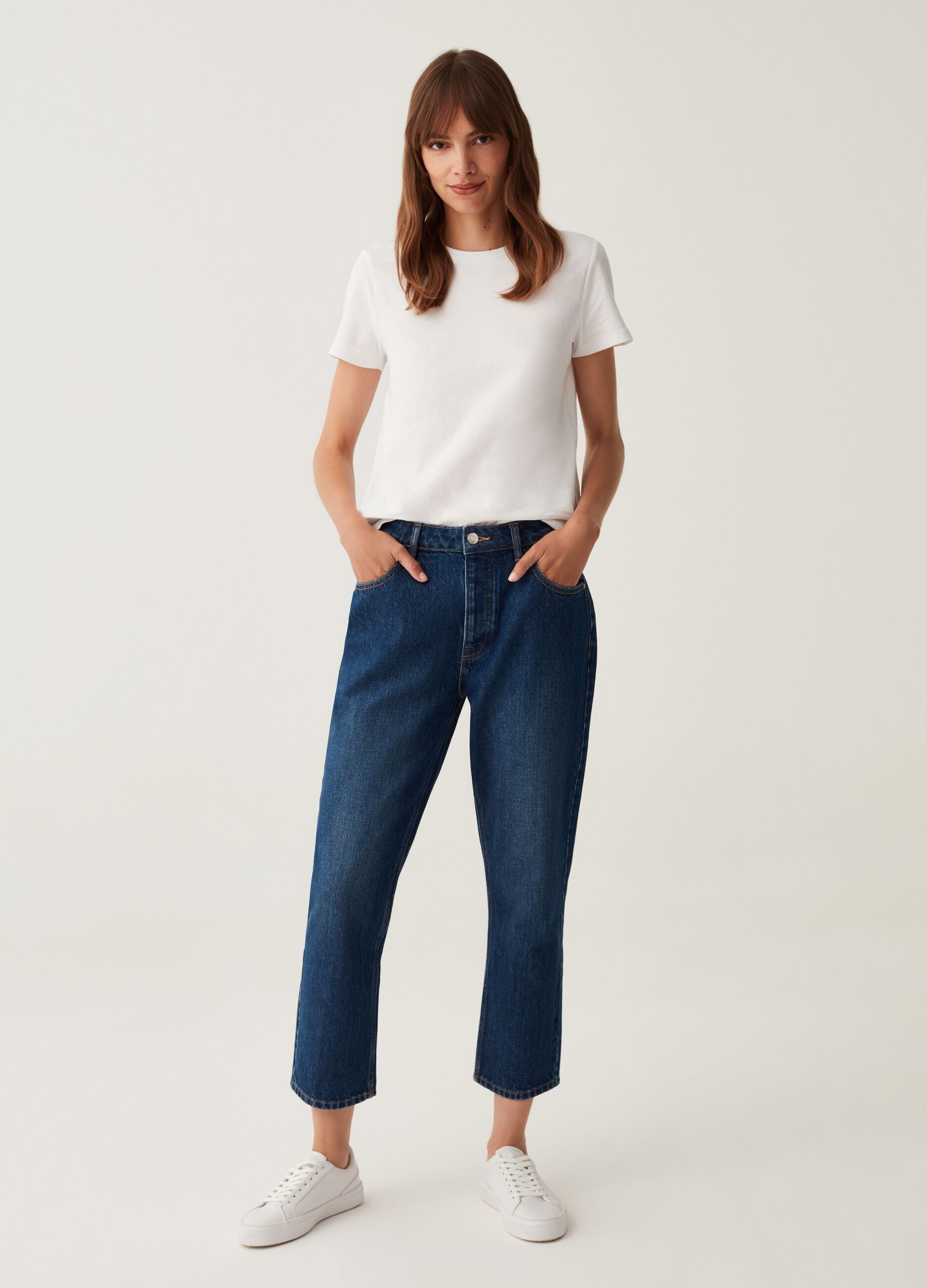 Jeans cropped straight fit
