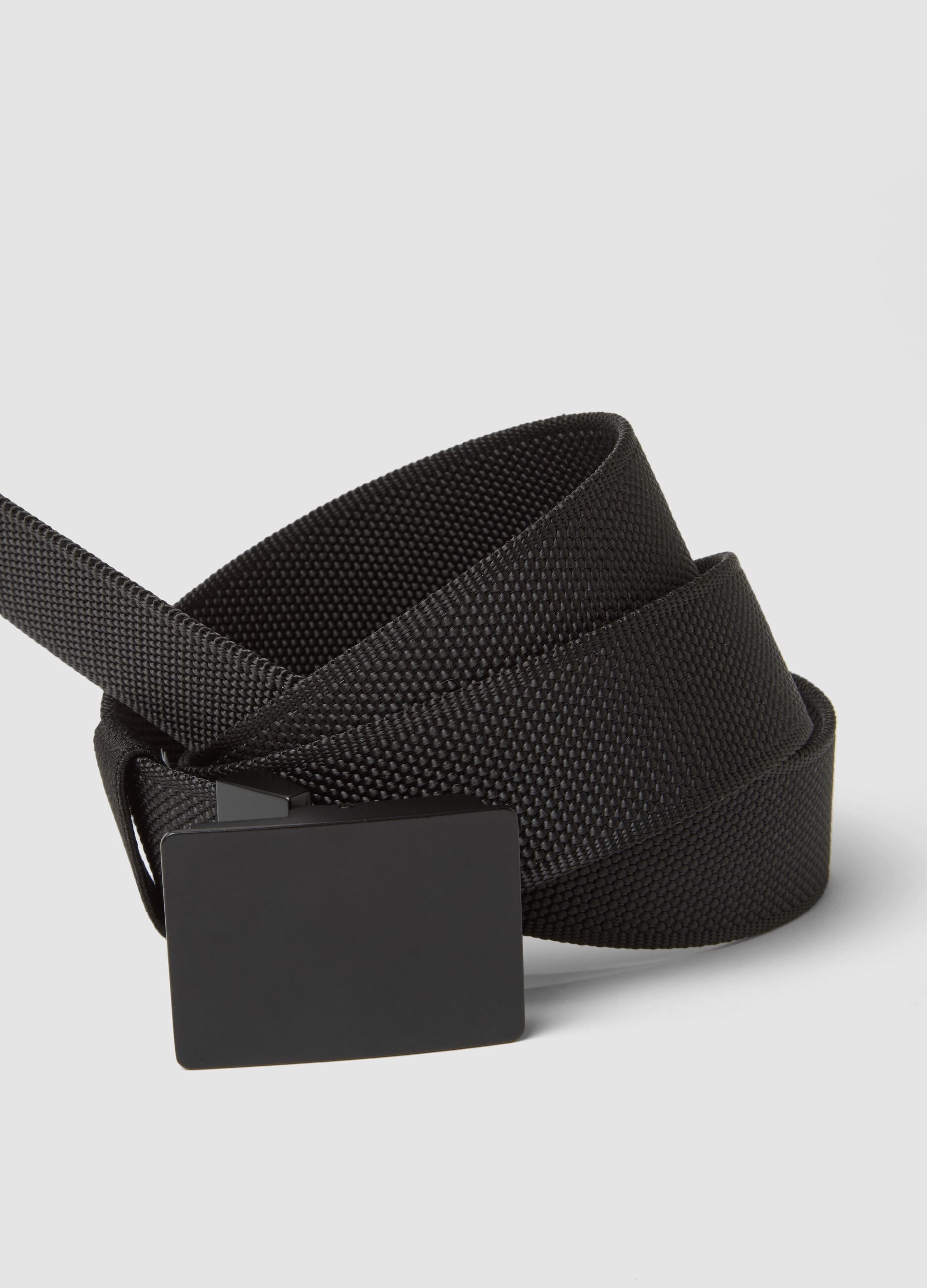 Black belt with matte buckle