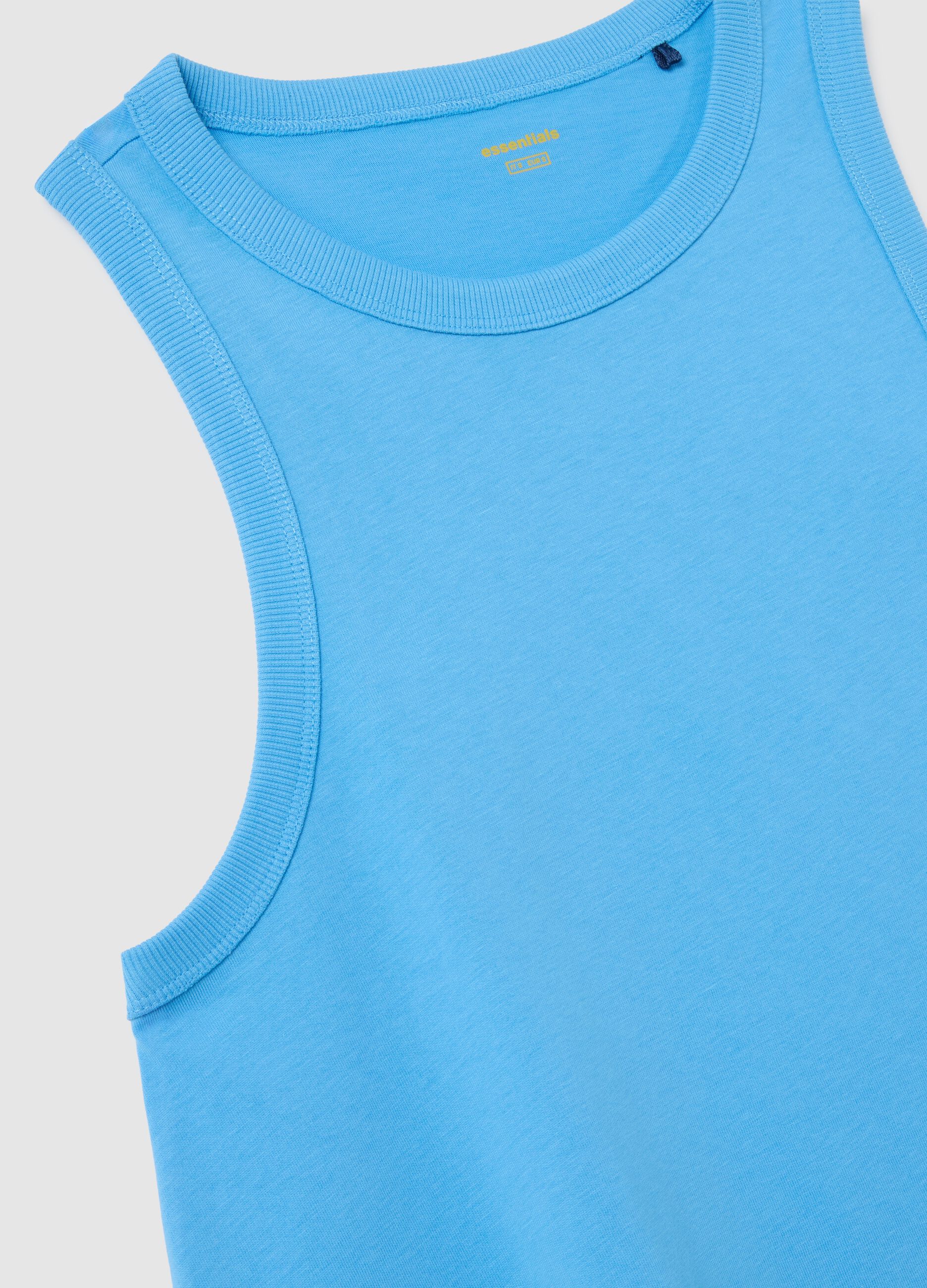Abito da donna in puro cotone azzurro