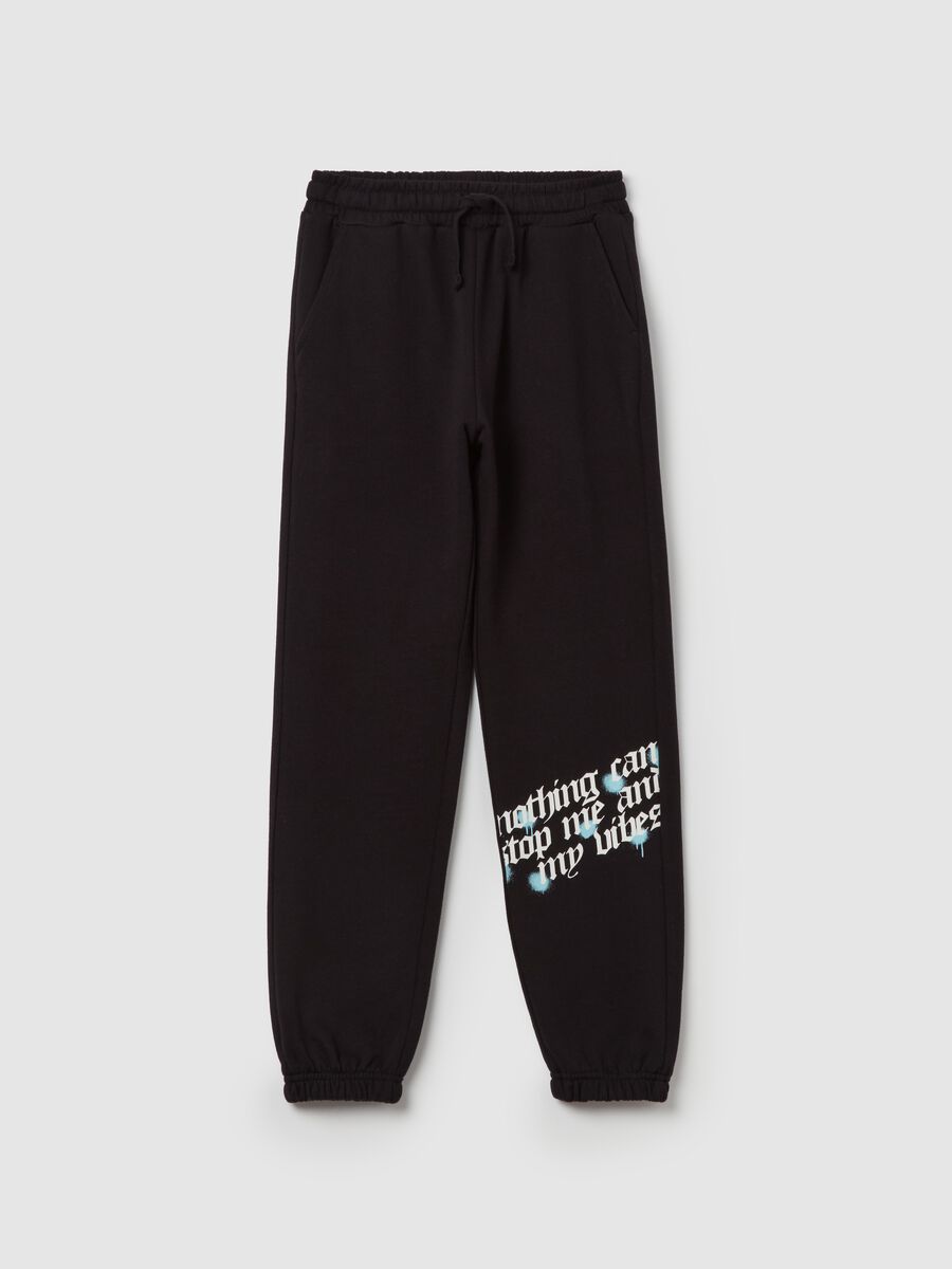 Joggers with "Nothing Can Stop Me and My Vibes” print_3