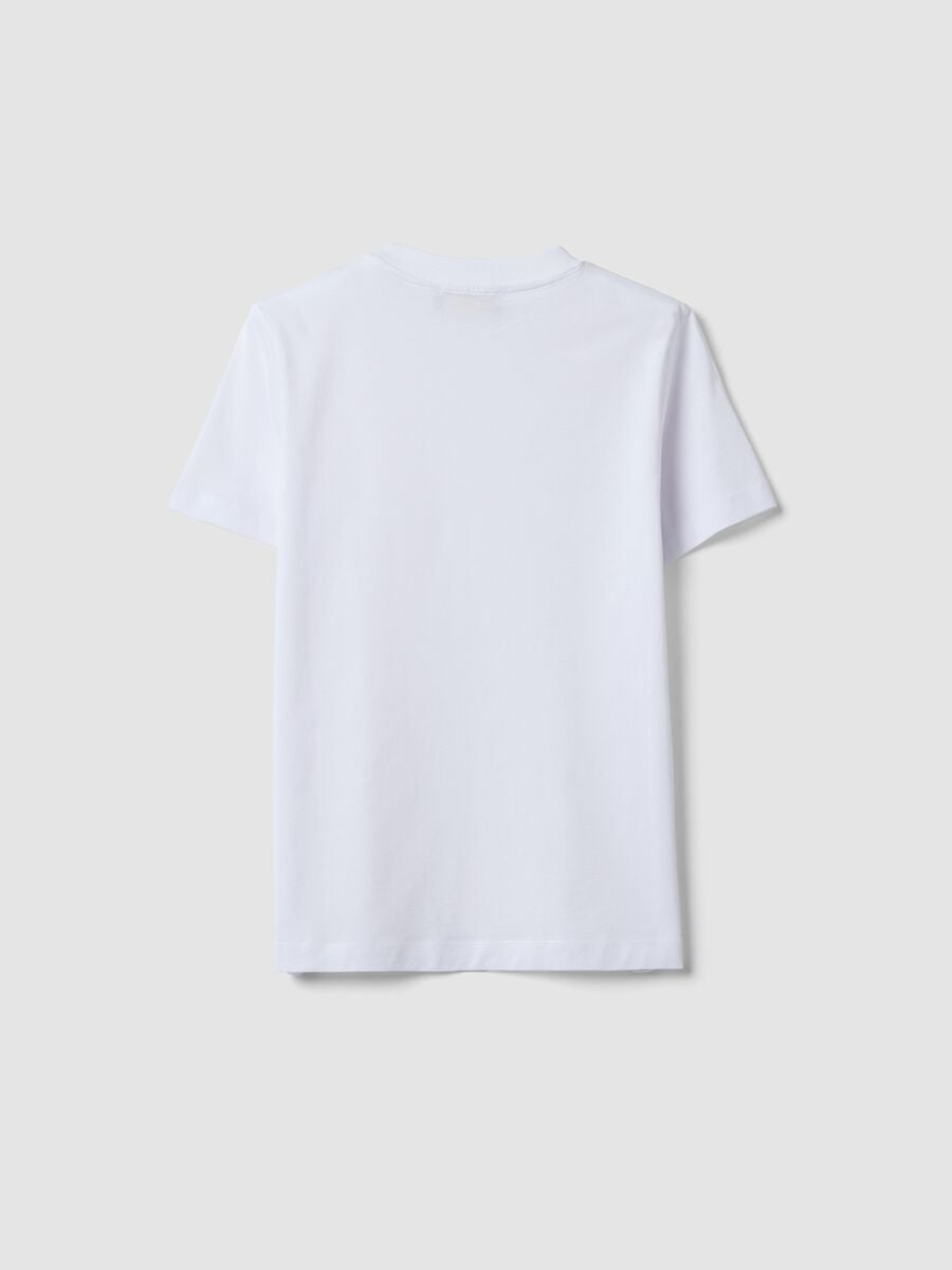 White short-sleeve regular-fit Supima cotton T-shirt_5