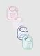 Multipack baby bibs set in multicolour cotton blend_0