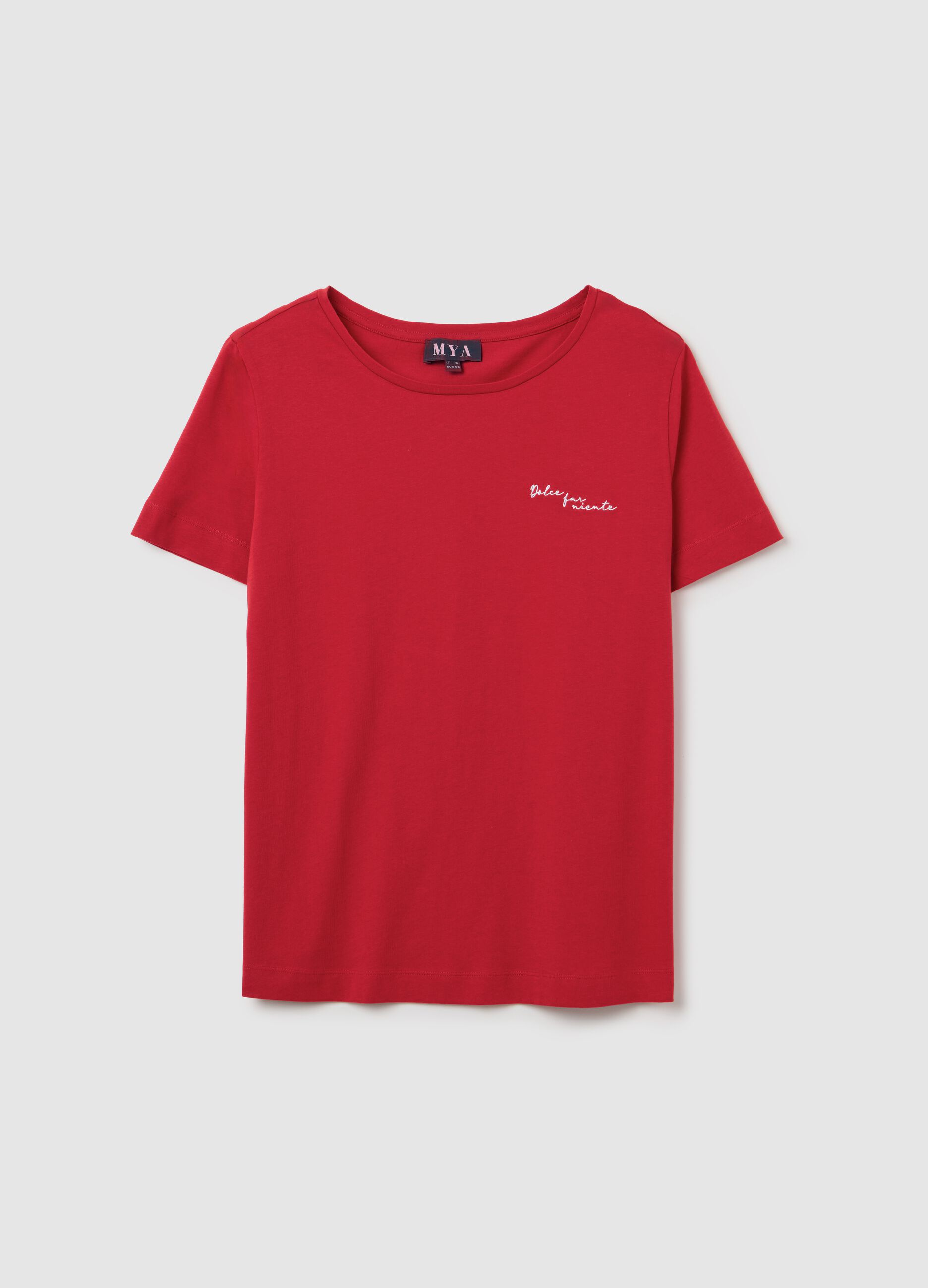 Red pure cotton Mya T-shirt