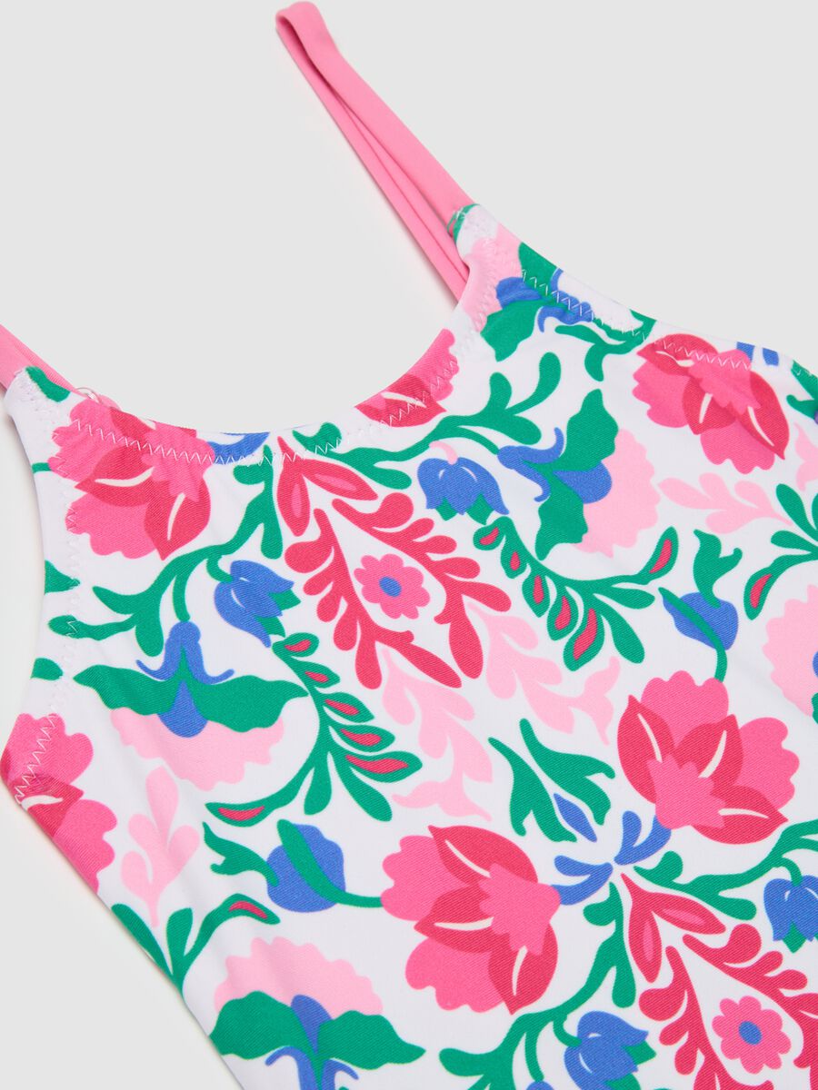 Costume intero da bambina in misto elasticizzato multicolor_2